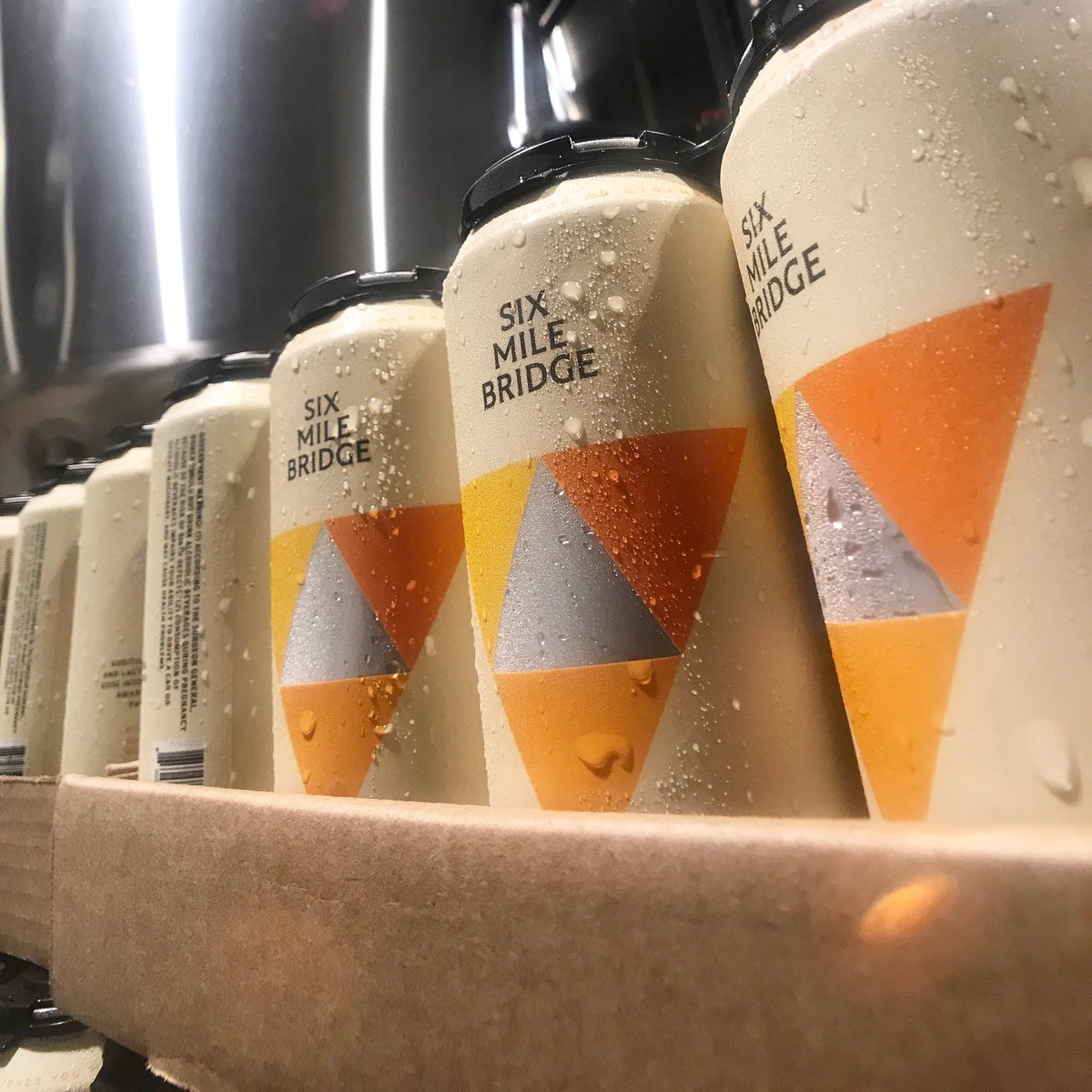 SMBbeer's tweet photo. We made history today when we canned our Lemon Meringue Pie Gose for the very first time! Join us at the Taproom this Saturday to take home a 4-pack of your very own. 🍋 🥧 🍻 https://t.co/2Ih8REULge