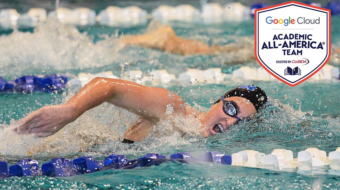 CamelAthletics's tweet photo. Olivia Haskell '19 has been named to the @CoSIDAnews @googlecloud Academic All-America team! She is the third athlete in @CONNswimteam history to earn the award. Congratulations, Olivia! 
#CamelPride 🐪🏊‍♀️🏆
📰 https://t.co/Jzj8vmxuQ6 https://t.co/J62TyAx7KQ