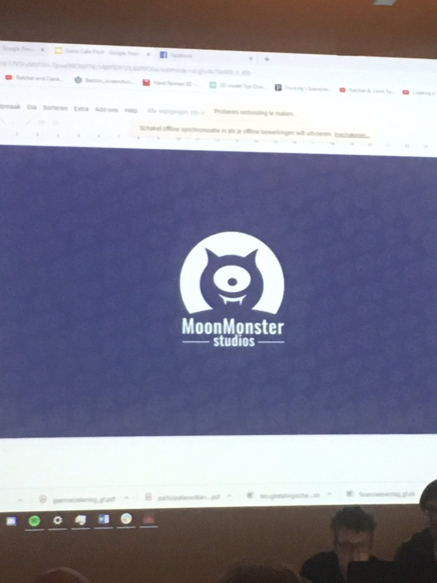 THINKwpeople's tweet photo. Op bezoek op het gamepitchcafé. Geweldig initiatief van @DAE_Studio ! Wij supporteren voor @SaltyLemonEnt en @moonmonsters, onze coup de coeur projecten! #breakaleg https://t.co/yojUSeh1FQ