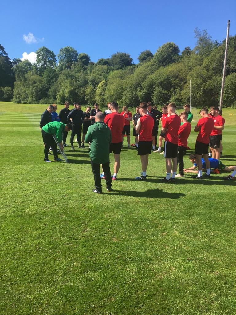 NiallORegan29's tweet photo. Busy 2 weeks with 2 of 2018/19 @UEFA A Licence Groups finishing  last contact blocks. This week Cork A in @FotaIsland with players from @AcademyCork &amp; players from @CobhRamblersFC Academt U13,15,17 &amp;19! @FAIreland @FAICoachEd Also great to have @AndyReidXI present this wk https://t.co/GrYUqBBifl