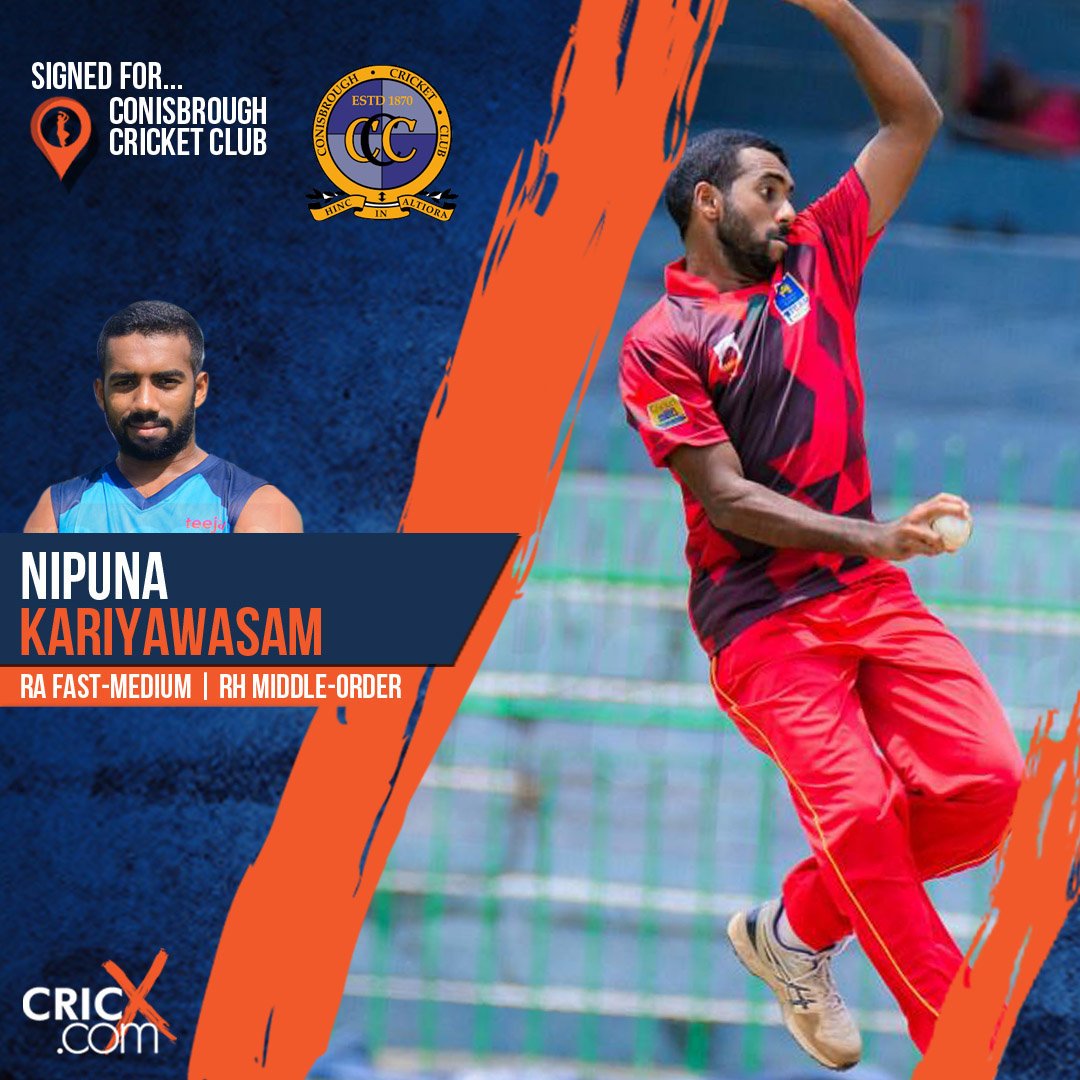 📅 16th June #Performances

Awesome bowling performance from #CRICX ⭐️ Nipuna Kariyawasam for @ConisbroughCC in their #WhitworthCup win on #Sunday! 🚀👊🙌

🏏 5-11 (8)
🆚 @Houghton_MainCC 
🏆 @syscl_uk #Cup
📝 bit.ly/2MYgUku
🆔 bit.ly/2IpKlr3