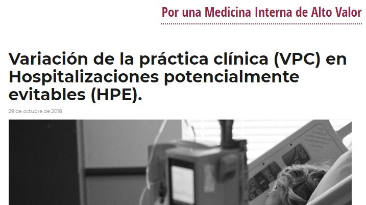 El análisis de las hospitalizaciones potencialmente evitables aprovechando excelentes herramientas como <a href="/atlasvpm/">Atlas VPM & Data Science for health</a> es un elemento de valor necesario y a incorporar en las estrategias locales de atención a la #cronicidad 

👉bit.ly/2Q6EN6B vía <a href="/blog_semi/">Blog SEMI MedicinaInternaAltoValor</a> <a href="/jtorresmacho/">Juan Torres Macho</a>