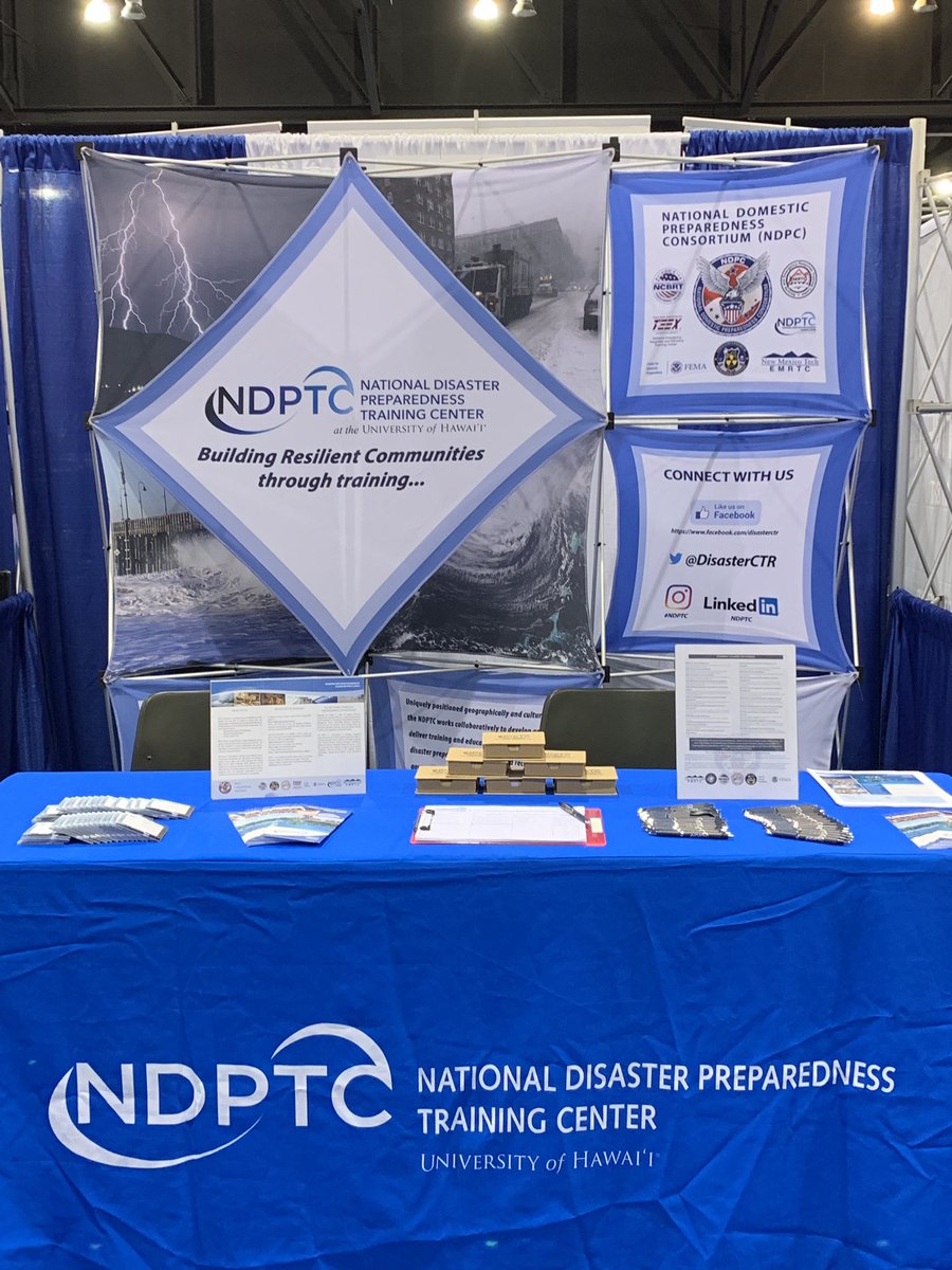 DisasterCTR's tweet photo. Come visit #NDPTC and the entire #NDPC at the @NationalUASI conference! #NHSC2019 #NHSCPHX
@CDPfema
@NCBRT
@newmexicotech
@TEEX_NERRTC
@AAR_FreightRail
#CTOS
#NDPTC https://t.co/Lnqol3wmMl