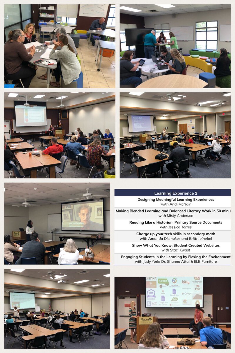 KariEspin's tweet photo. #R12TransformED learning experience 2 #meaningfullearning #blendedlearning #balancedliteracy #primarysources #edtech #math #studentwebsites #flexibleenvironment https://t.co/I0zYJcMpff