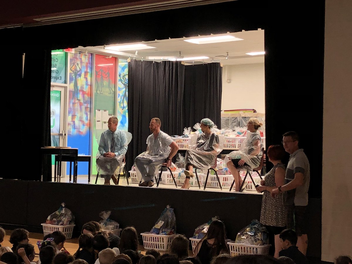 MrsDemeter_QH's tweet photo. QoH raised over $13,000 for Jump Rope for Heart! Thank you to Mr. Starr, Mr. Shannon, Mrs. Foster, and Mrs. McLaughlin for being good sports and getting pied in the face today by our top fundraisers! @QHMilton https://t.co/dECUukcVTw