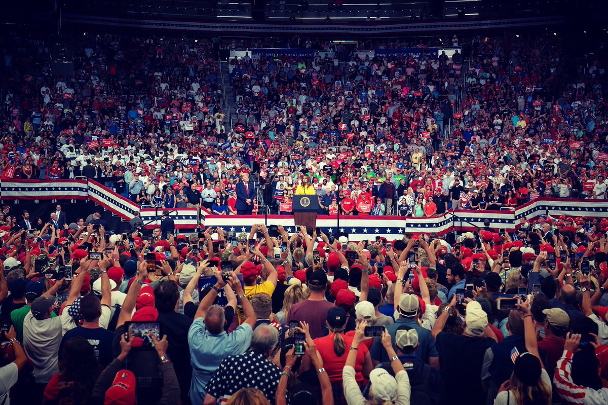 Trump's 2020 kickoff crowd bigger than Obama's 2012 crowd (by a lot)