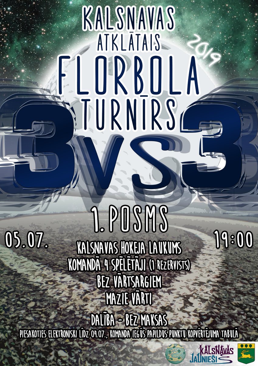 KALSNAVAS ATKLĀTAIS FLORBOLA TURNĪRS 3vs3 '19

Elektroniskais pieteikums: forms.gle/eMLLZJwCb4KgVo…
Nolikums: ej.uz/w3xy