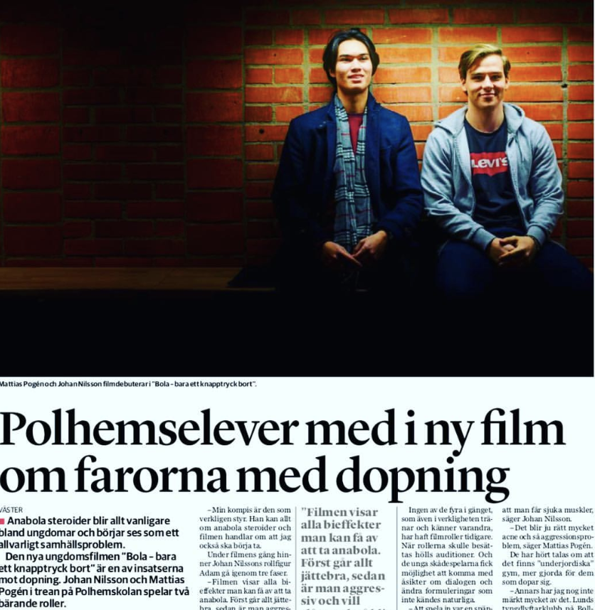 Iam_PureForSure's tweet photo. Glädjande nyheter!
Swedish Film tar in filmen ”Bola – bara ett knapptryck bort” i sitt utbud för den institutionella marknaden. Därmed kan skolor, bibliotek, militäranläggningar, fängelser, sjukhus mm nu visa Jan Linells film om farorna med anabola steroider.
Se den gärna. https://t.co/Zi6s050iSf