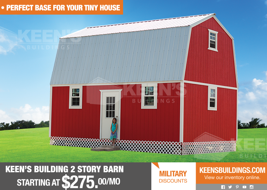 KeensBuildings's tweet image. We found this great article on how some friends have come together to create their own #TinyTown so they can grow old together. ow.ly/filI50uIkOm
We have the perfect solution for you to start yours with the Keen's Building 2 Story Barn.