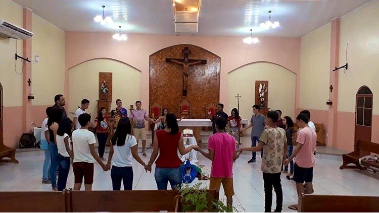 PJDioceseRB's tweet photo. "A Pastoral da Juventude tem uma história, uma espiritualidade e uma beleza que marcam as vidas de muitos jovens e muitas jovens.”
Encontro da PJ da Paróquia São Paulo Apóstolo, sobre história e identidade da Pastoral da Juventude.
#PJDiocesedeRioBranco https://t.co/0zAhvqSpWz