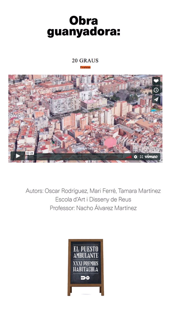ArquinFAD's tweet photo. Felicidades a los ganadores de #PremisHabitacola, y de los #PremisFAD Internacional y de Pensamiento y Crítica 👏🏻👏🏻👏🏻 #ThisIsFAD @fadbarcelona https://t.co/eJ5b73lbTQ