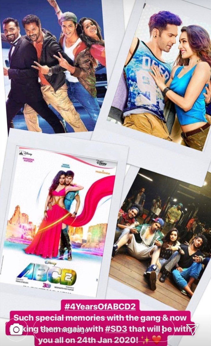 kusumbhutani's tweet photo. #4yearsofabcd2 β€οΈβ€οΈ @Varun_dvn @ShraddhaKapoor β₯οΈβ₯οΈ https://t.co/bu31qFjymg
