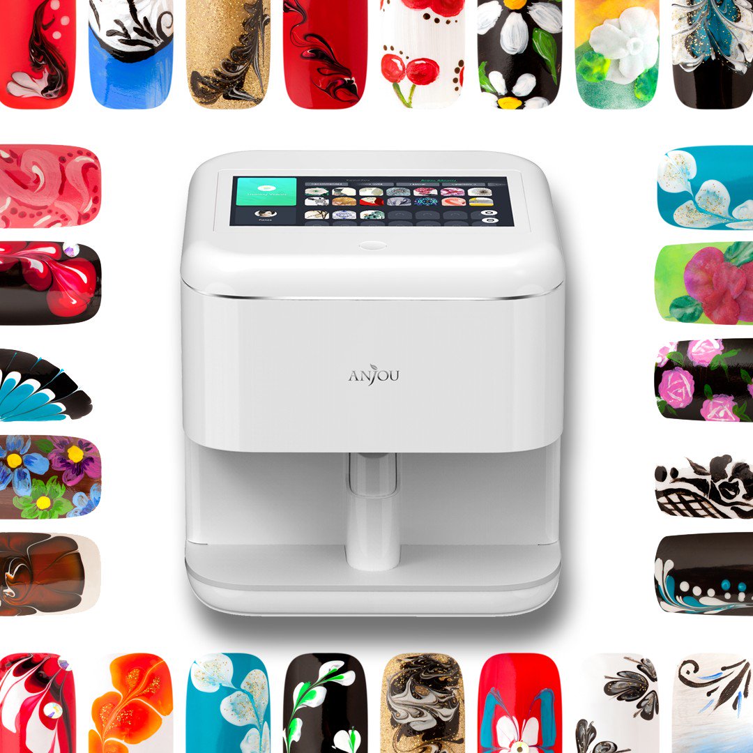 Amazon.com: NYMFEA Portable Mobile Nail Printing Machine, 3D Touch Screen  7-inch HD Screen, Digital Intelligent Nail Art Printer with WiFi Manicure  Nail Art Equipment : Beauty & Personal Care
