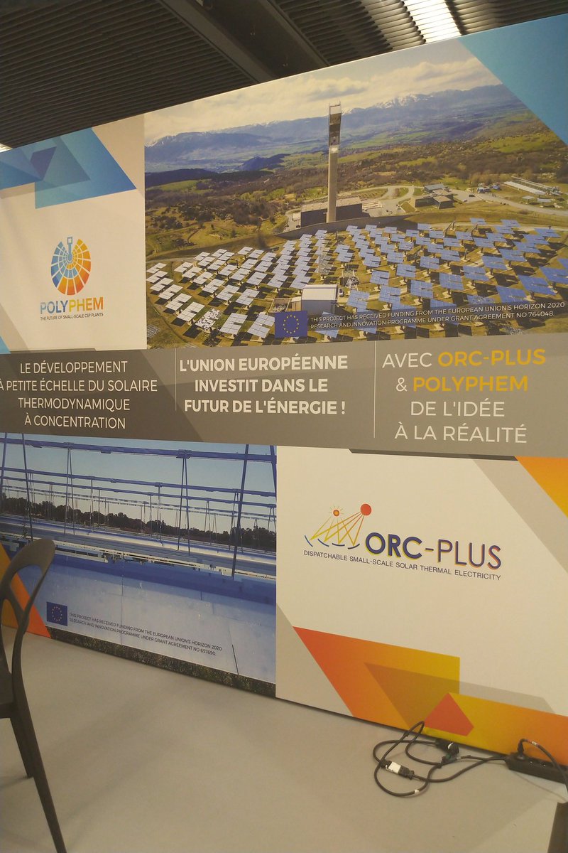 H2020CSP's tweet photo. #Polyphem #OrcPlus #NextCsp @H2020CSP projects were presented  at the @smart_energies conference in Paris on the 17/18 June! A good way to popularize and promote the advantages of #CSP in a more generic #Energy conference! #solarenergy #H2020 #concentratedsolarpower #renewables https://t.co/tTZyOjMmiw