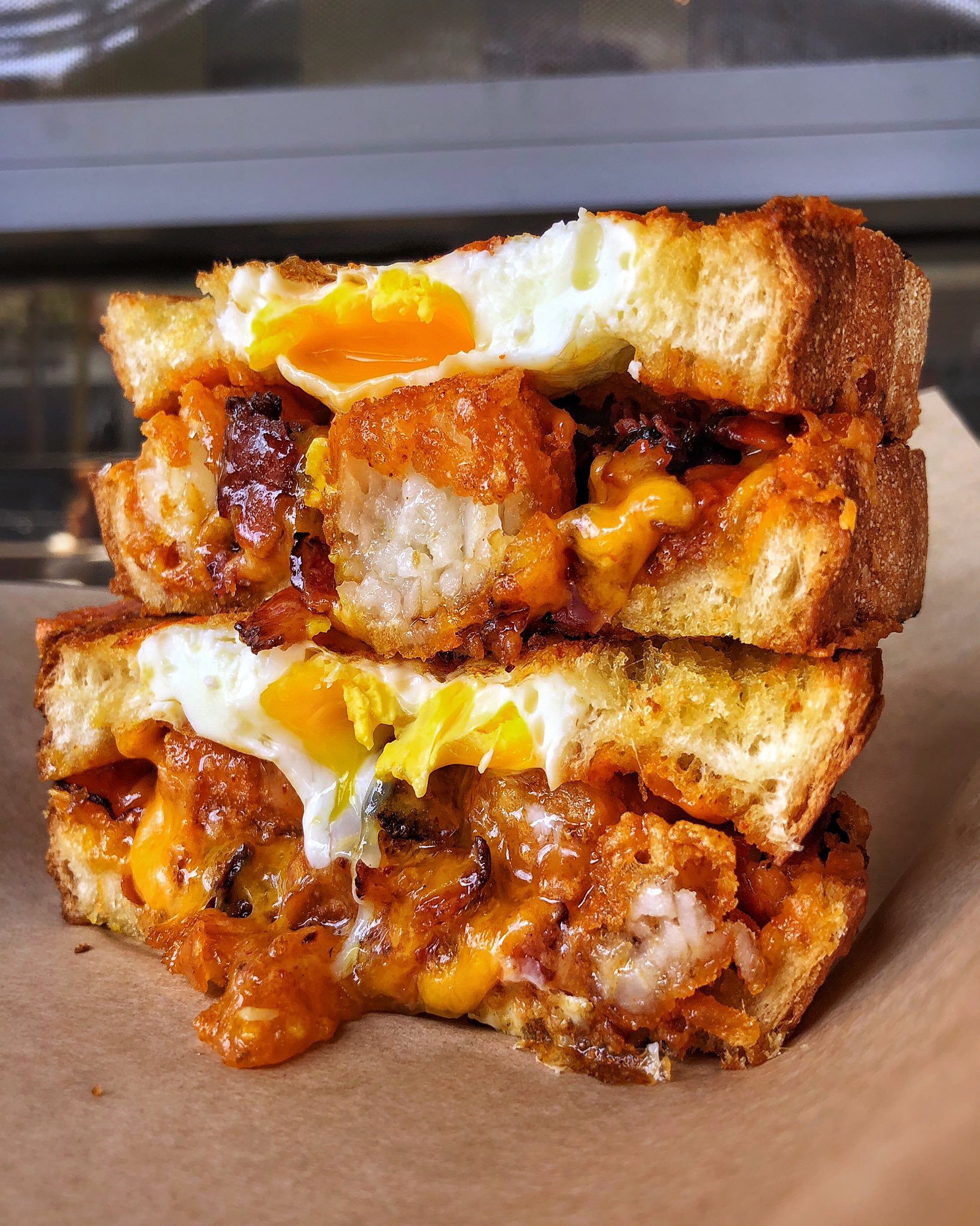 Egg-in-a-Hole Grilled Cheese Sandwich Recipe