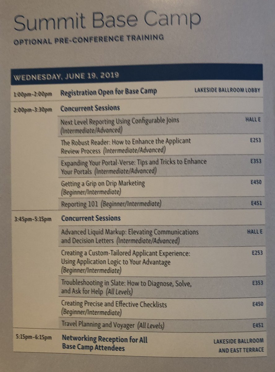 CUGradDan's tweet image. It’s a packed house for the @Technolutions #SlateSummit #BaseCamp “Reporting 101” session. #TruthInNumbers #DataDoesntLie... Looking forward to next session - “Travel Planning &amp;amp; Voyager”!