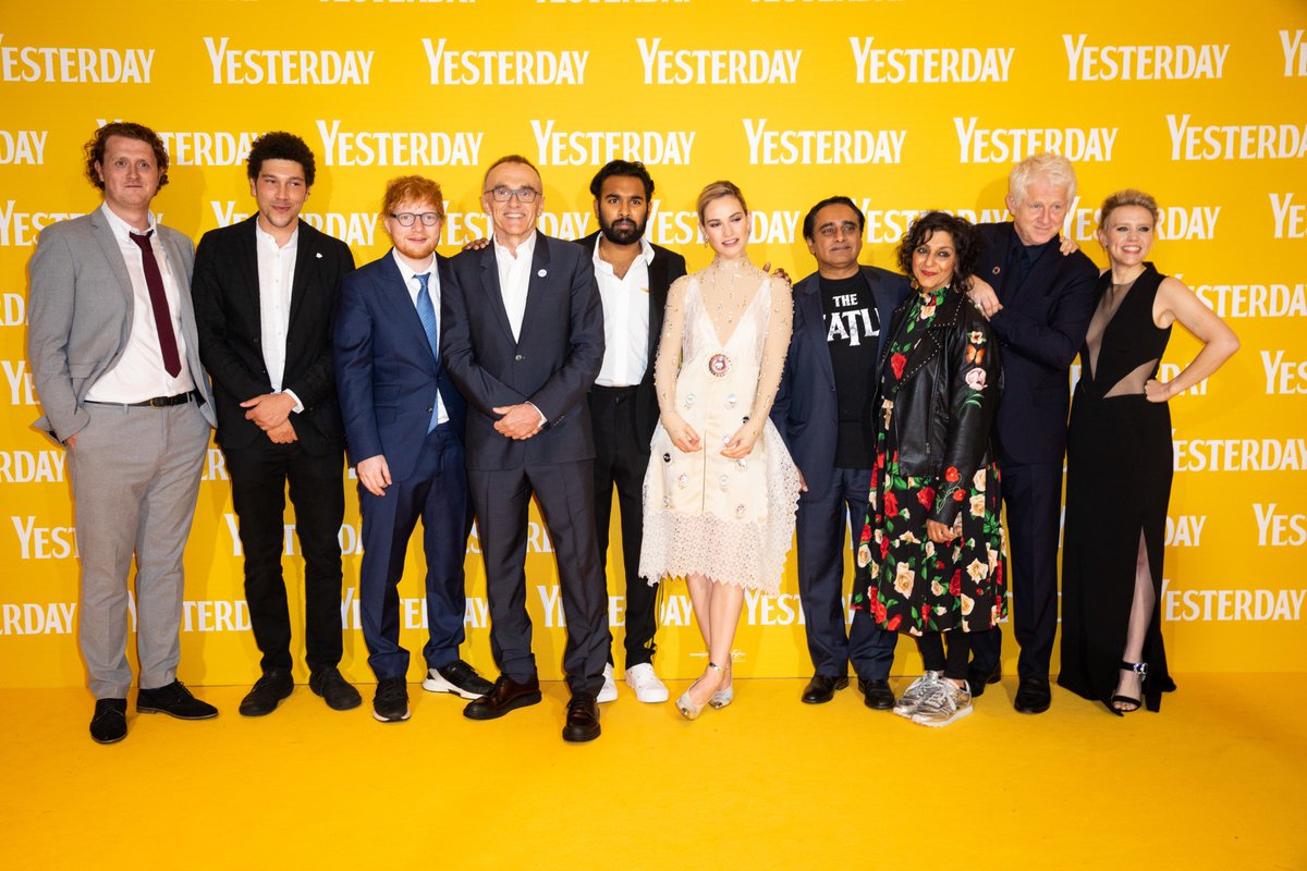 Yesterday sur X : “The cast of #YesterdayMovie rocked the yellow