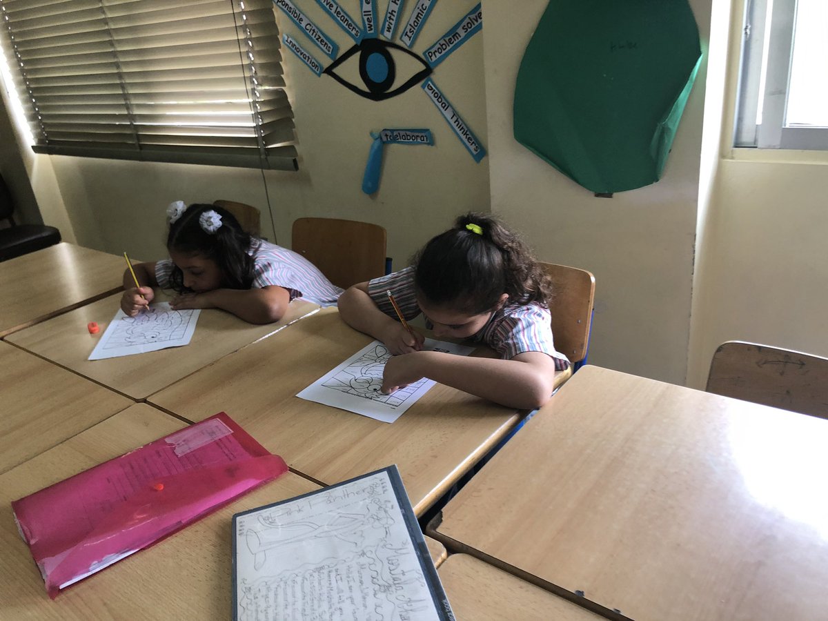 As we approached the end of the academic year, Grade 3T learners revised learned skills through a coloring activity and Smart Target. #SMART   <a href="/MakAishaSchool/">MakAishaSchool</a>