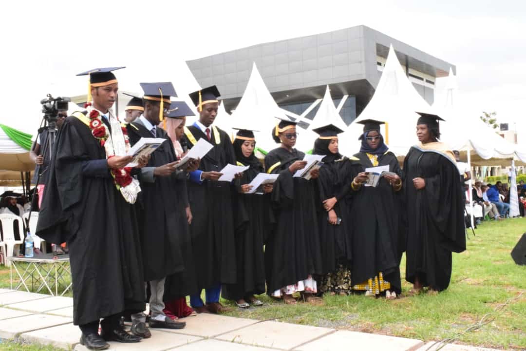 AffeyFatuma's tweet photo. Congratulations to the first intake of BScN students in @UmmaUniversity It was just four years ago when they were curious students, and yesteday at the  #UmmaUniGraduation they took the Nurses Pledge. The future is bright, All the best to my students. Very proud of them! https://t.co/yxtBSXlmZl