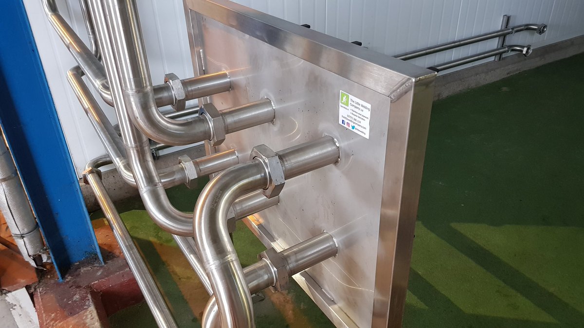 littlewelding's tweet photo. Ongoing job but here stand our new flow plate installed @BelhavenBrews to get some of that traditional tasty beer packaged nice and fresh for you. 
#beerhindthescenes #brewery #beer #scottishbeer #brewerylife #stainlesssteel #fabrication https://t.co/qADBLj7nak
