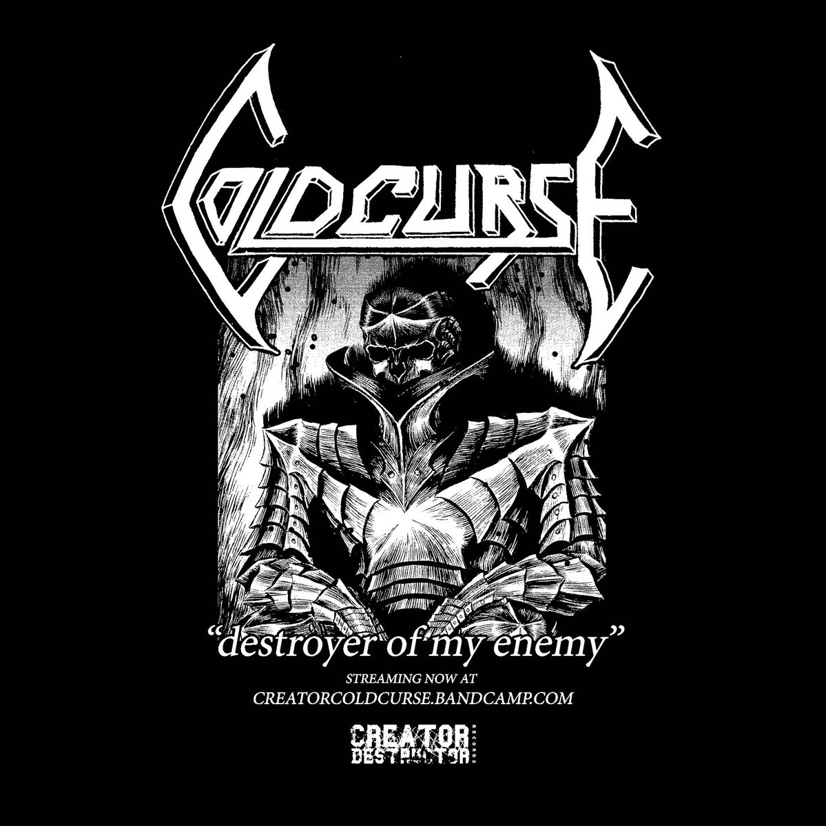 Another new track off the EP is streaming now.. DESTROYER OF MY ENEMY. “Violent Measure” comes out July 12th via <a href="/CD_Records/">Creator-Destructor</a> 

creatorcoldcurse.bandcamp.com