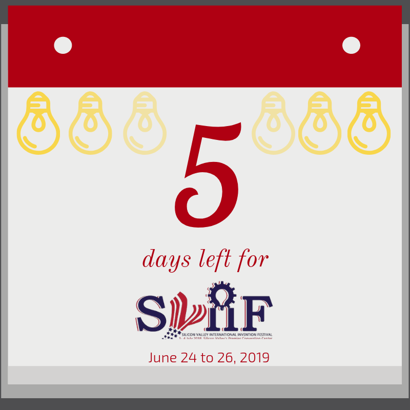 Only 5 more days left! 

#sviif19