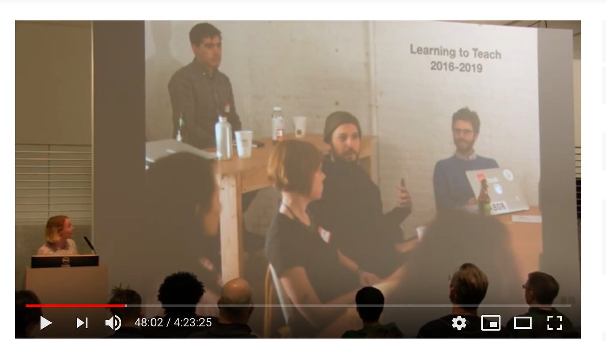 abbernie's tweet photo. preparing lessons for @GoucherDigiArts, watching the stream of #learning2teach conference from earlier this year, and very surprised to see a pic of 2016 me @sfpc in one slide. https://t.co/8yGMHwMgka
