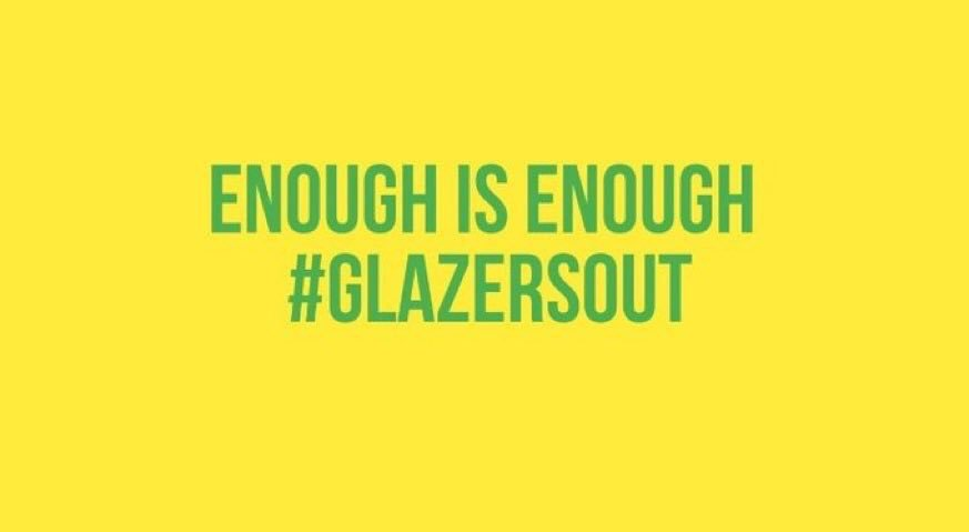 It's so important we'll say it twice... #GlazersOut #mufc