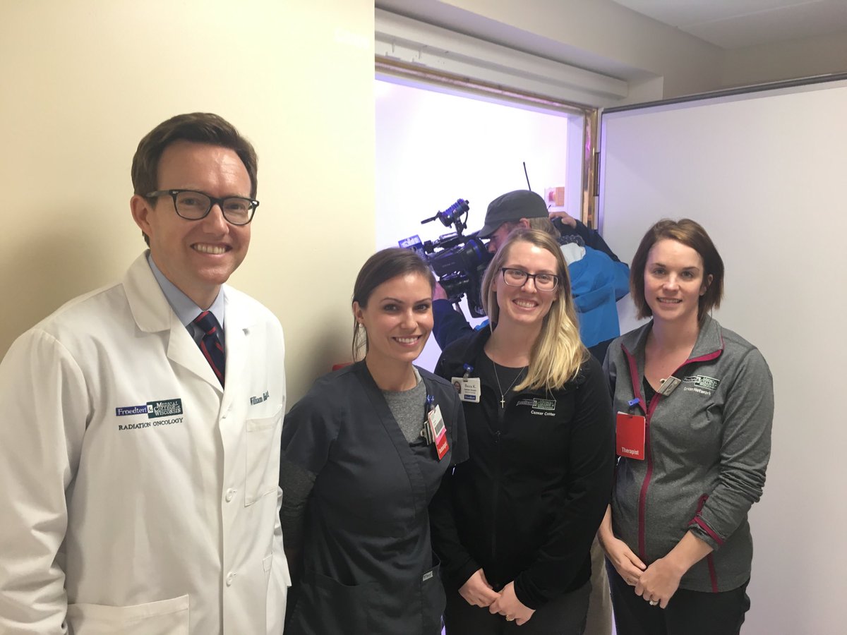 whallradonc's tweet photo. Excited to talk with @WISN12News today about MR guided radiation, even better that the outstanding therapists I work with on a daily basis were also in the filming! @MCWRadOnc @Elekta #mrguidedrt #endcancer https://t.co/MGBBehKpur