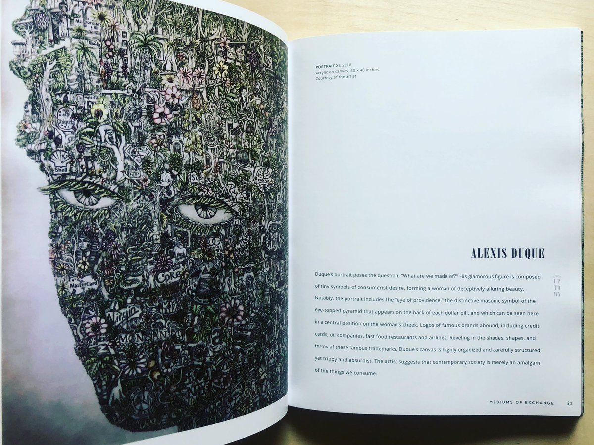 duqueart's tweet image. My work in the Mediums Of Exchange exhibition catalog, published by Lehman College Art Gallery and Shirley Fiterman Art Center. #art #artcatalog #contemporaryart