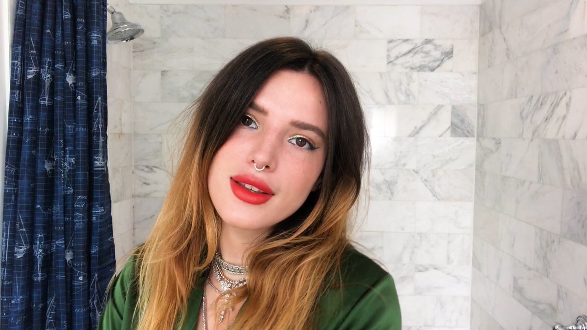 VogueRunway's tweet photo. .@Bellathorne shares her stripped-down skincare routine and how to add glitter into your beauty looks in the latest #BeautySecrets. https://t.co/gA9ZHXguEt https://t.co/nZKFNQ6g9v