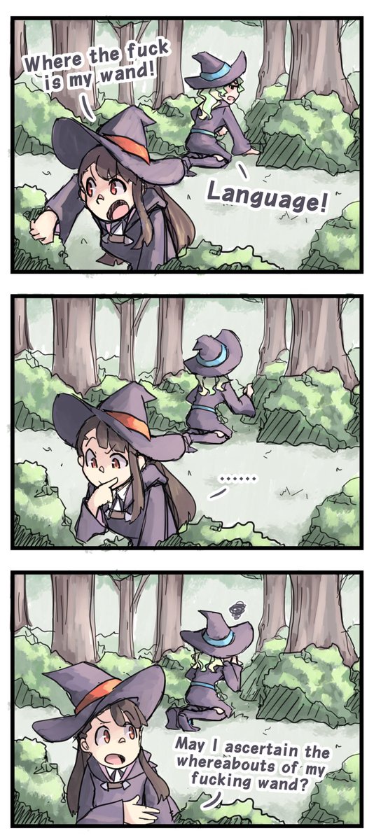 Doodle before sleep.
Inspired by @incorrectdiakko #LWA_jp #ダイアコ #lwa 