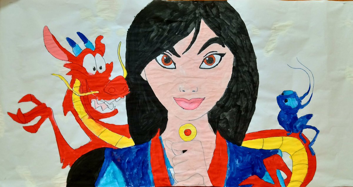 TheArtBox4's tweet photo. P7 artists at @SchoolCrombie #showtime #mulan #p7show #artists #paintings https://t.co/ffQ3ZV7v7l