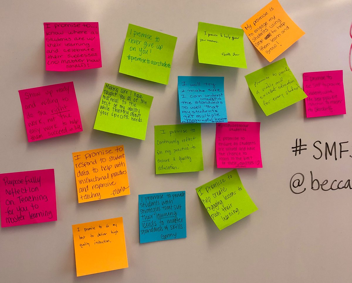 #SMFSuperheroes making promises to our students... <a href="/NicolleTrow/">Nicolle Trow</a> did an excellent job of reminding us why we do this hard but very rewarding work (especially over summer break)! <a href="/becca_s_goddard/">Becca Goddard</a>