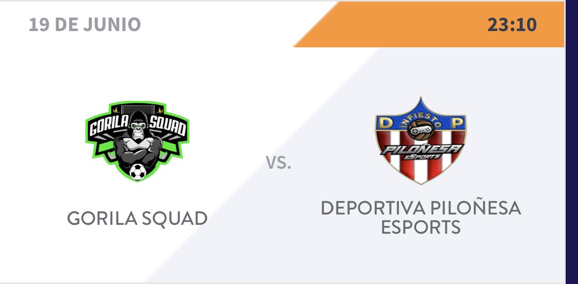 🏆| <a href="/VFOspain_ps/">VFOspain PS</a> 

🆚| <a href="/GorilaSquad/">GORILA SQUAD</a> 

⏰| 23:10 ✈️ 

🔴⚪️ #123Piloñesa #avanti <a href="/InfiestoeSports/">Dxtiva Piloñesa eSports</a>