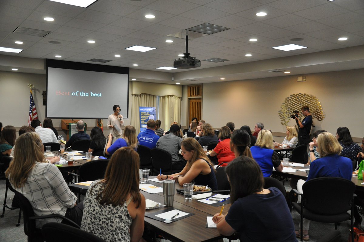 We had an awesome Lunch &amp; Learn at the <a href="/FWBChamber/">FWB Chamber</a>. 

Thank you everyone for coming today and your support! Thank you for Brodie Bowman Orthodontics and <a href="/themarket21/">Market 21</a> for partnering with us💕 
Stay tuned for our next event😎
#lunchandlearn #socialmediamarketing #socialmedia