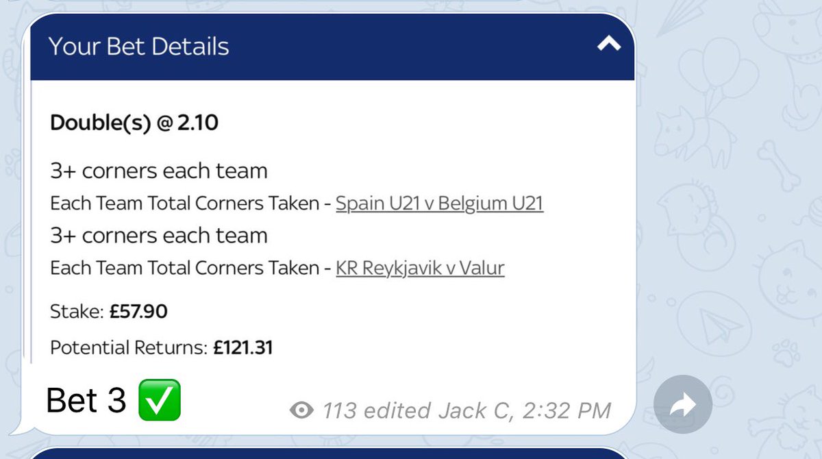 That’s another roller completed on Telegram 🎉😎
This time a pre match one on Sky
£15-120 ✅
#TheRollerJack