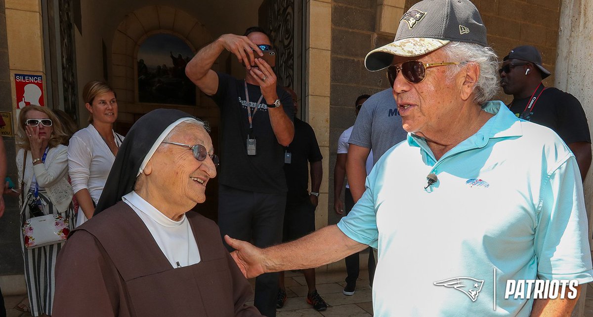 Patriots's tweet photo. From Tel Aviv to Jerusalem with a stop at the Holy sites.

#TDinIsrael photos: https://t.co/oH60MBk0WO https://t.co/6K9V4D6Mg7