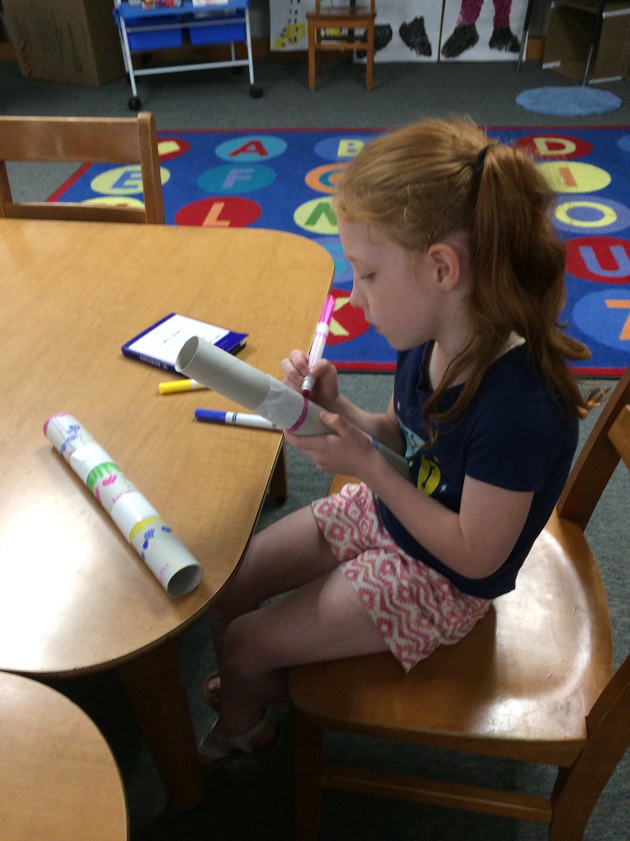jenteaching3rd's tweet photo. Today we read Max Found Two Sticks, made drums and drumsticks, and played breakout with Mrs. West. Wonderful day!@eceswarriors https://t.co/TnzyJk9Flx