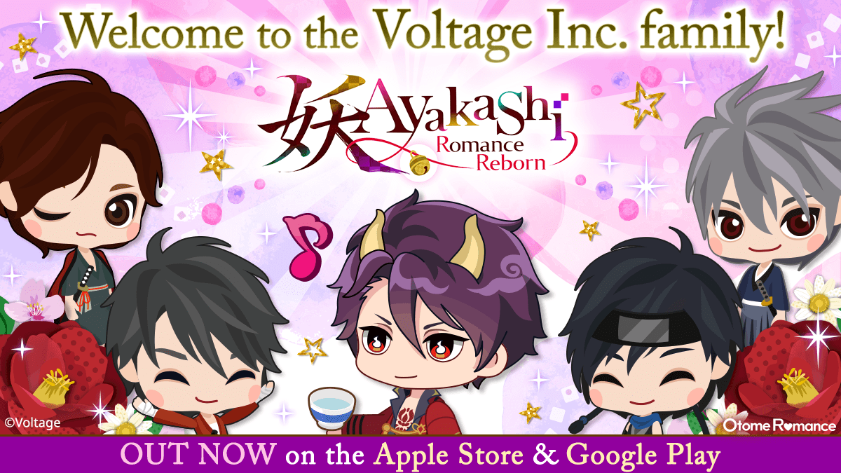 Voltage_SLBP's tweet photo. Samurai Love Ballad's dashing samurai &amp; ninja are here to welcome these handsome Ayakashi into the fold!

Ayakashi: Romance Reborn - OUT NOW on iOS &amp; Google Play!
https://t.co/AE7M76ztk7

#SLBP #AyakashiRR #VoltageInc #OtomeRomance https://t.co/ojww55FpW4