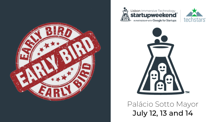 swilisbon's tweet photo. Early bird ticket sales ends today!
Join us now!
#SWLIT #immersive #tech #GiveBack #GiveFirst #StartupWeekend #TechStars #Lisbon #LX https://t.co/KpoQyeOFxI
