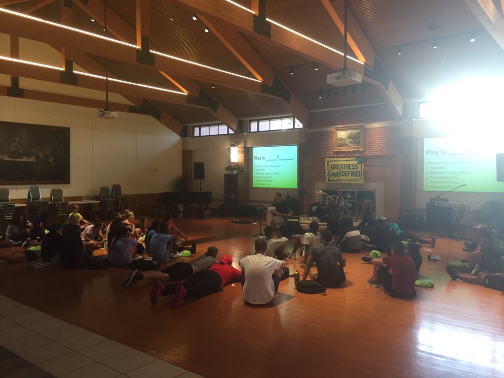 PiotrAPiasecki's tweet photo. Day three at @FaithSportInst was all about discipline. Morning teaching with @perkieli, afternoon activities at a high ropes course, and evening courageous conversations with @JBWhiteedu. #FSI2019 #greatnessredefined https://t.co/3yl1Lw8n8e
