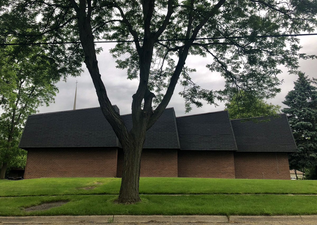 Cuthbert & Cuthbert, Bethel African Methodist Episcopal (1972-74) /// Bethel AME is Ann Arbor’s oldest Black church, founded in 1895. They moved here from their original church building on Fourth Street, which had been handbuilt by the original church members.