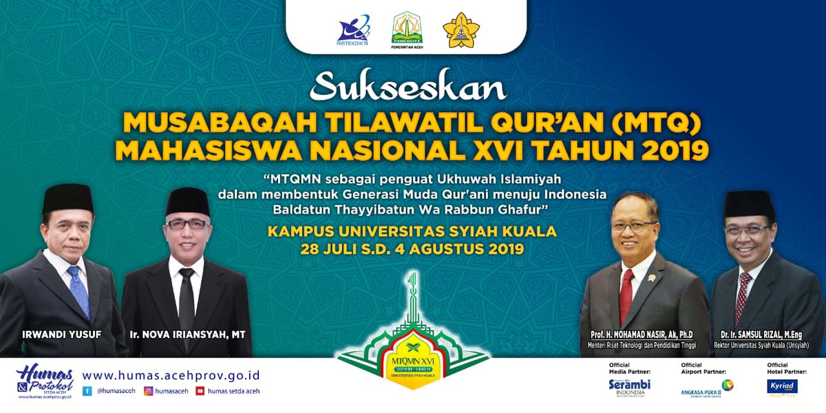 biroumumaceh's tweet photo. MTQ Mahasiswa 2019 @humasaceh @iloveaceh https://t.co/ojBvE1Bj9c