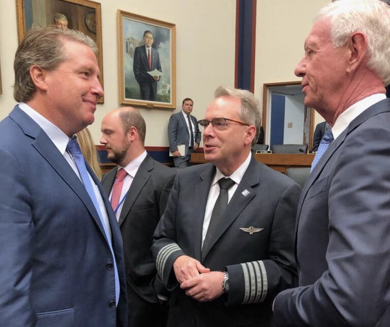 Wash. D.C. - House T&amp;I Commitee hearing; I get to work with some good people. Capt. Larry Rooney, CAPA President and Capt. Sully Sullenberger (Ret.)