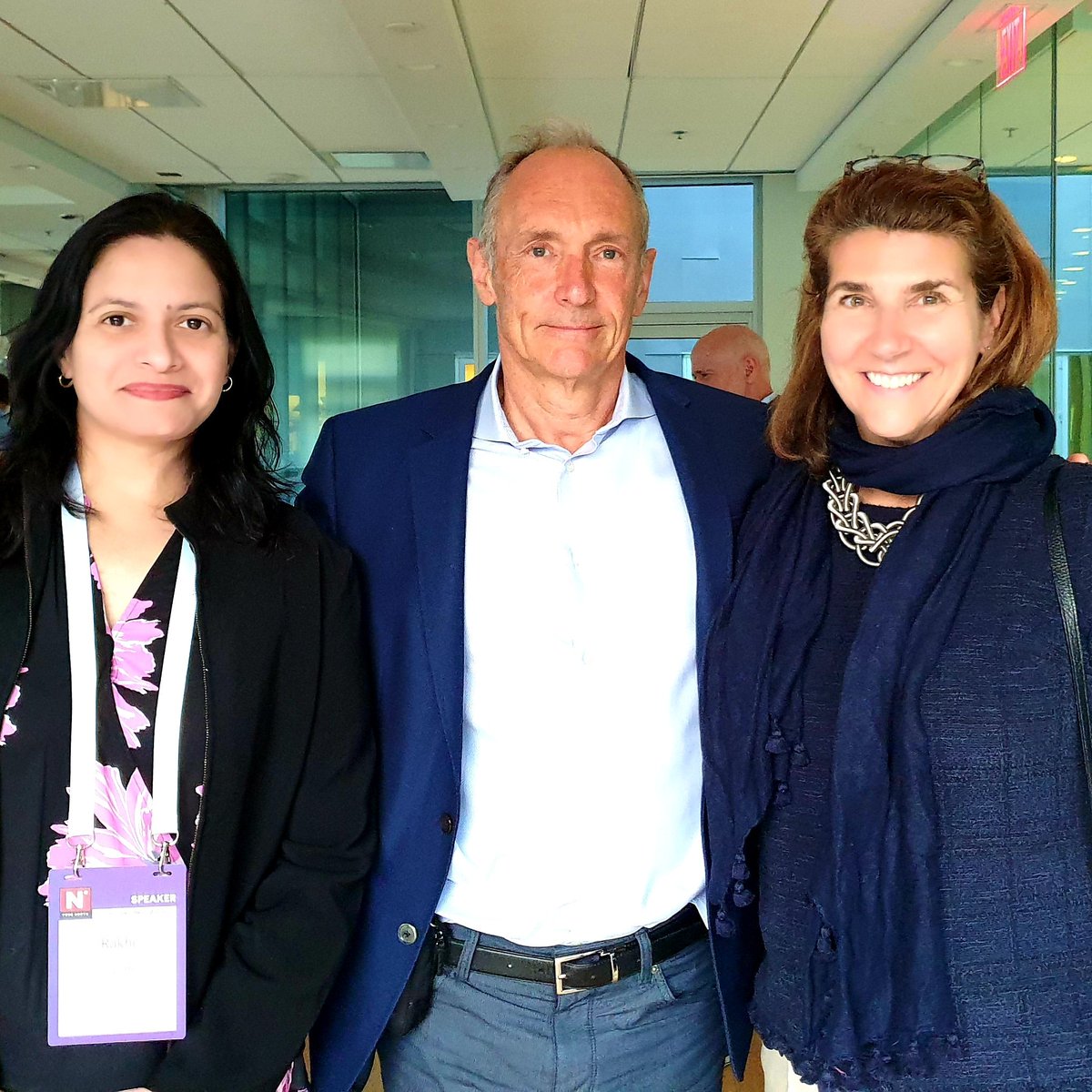 rakhitripathi's tweet photo. With founder of world wide web, Sir Tim Berners-Lee and his wife. They very carefully listened to my work and appreciated. Discussed my project @Infrastruct_VAW @AyonaDatta https://t.co/jIYDgoPWjJ