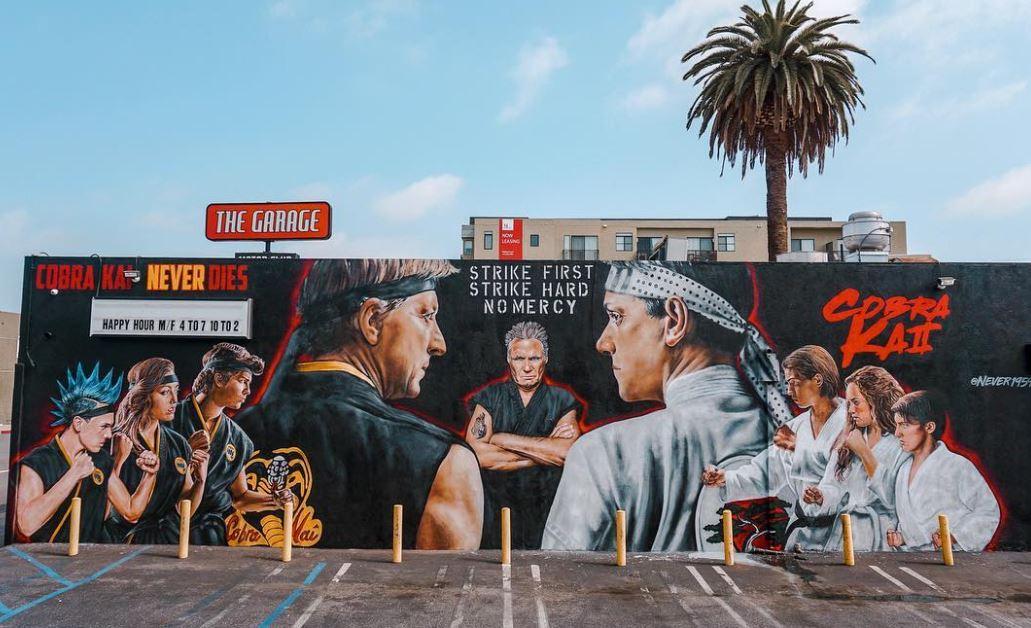 PalmsArt's tweet photo. Magnificent #murals have been added to the #ArtOfPalmsLA Asset Map! The #PalmsCommunity mural on Overland Ave, The #CobraKai mural on Motor Ave., The #MuckRock mural on Washington blvd., and #JimmyWarhol's mural on Cardiff ave. Check 'em out! https://t.co/dz7PjLczEt https://t.co/ocAVHVRylr