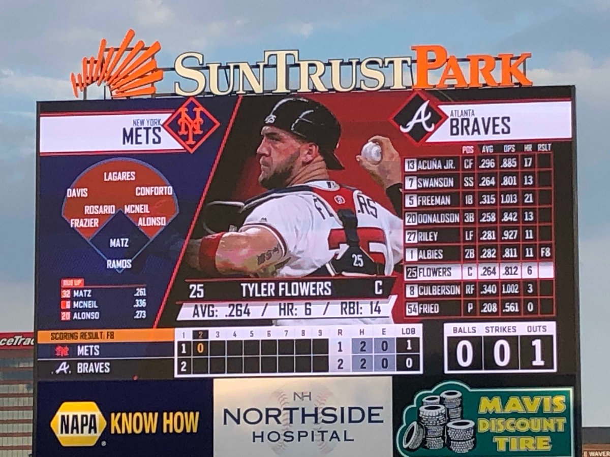 SoxNerd's tweet photo. #JamesMcCann aka @JamesMcCann34 is the first #WhiteSox catcher to HR @ #WrigkeyField since #TylerFlowers on 5-20-12. By chance, a pal of mine at the #Braves game tonight sent me this ... https://t.co/3z2UMIqYjx