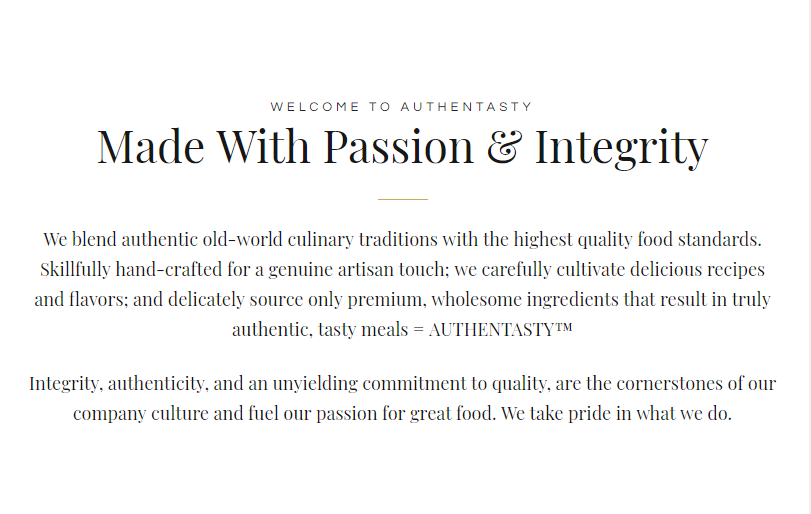 authentasty's tweet photo. Authentasty Food products are made with Passion &amp; Integrity
#AuthenTasty #wholesome #tasty #authentic https://t.co/6D53LbxcMB