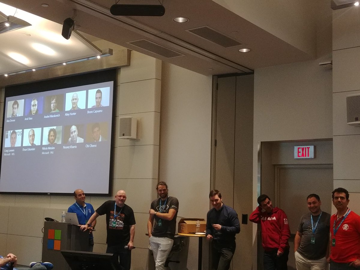 Q&amp;A panel with amazing #InsiderDevTour #Toronto speakers <a href="/atleyhunter/">ɹəʇunɥ ʎəlʇɐ</a> <a href="/ehsaneskandarim/">Ehsan Eskandari ❤️ ☁️</a> <a href="/metulev/">Nikola</a> <a href="/craigaloewen/">Craig Loewen</a> <a href="/elbruno/">El Bruno 🇨🇦 🎗️</a>  <a href="/AlexDrenea/">Alex Drenea</a> <a href="/ObiOberoi/">Obi Oberoi 🇨🇦</a>